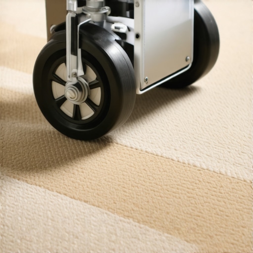 Using a seam tractor for seamless carpet repairs Professional carpet seam tractor blending carpet fibers