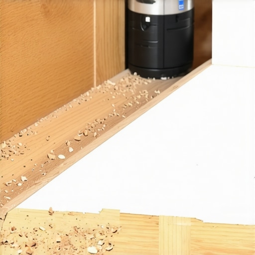 Installer using an oscillating multi-tool to undercut trim for a seamless flooring fit.